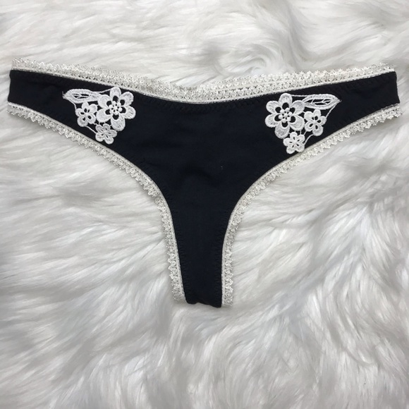 Free People Cheyenne Floral Embroidered Thong - Picture 3 of 7